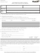 Form 51a401 - Governmental Public Facility Application For Sales Tax Rebate - 2010
