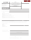 Form Llc-50.25 - Llc Fax Transmittal Request Form For Certificates Of Good Standing And/or Certified Copies Of Documents - 2010