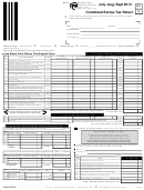 Combined Excise Tax Return Form - Washington State Department Of Revenue - 2013