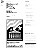 Publication 527- Residential Rental Property - 2002