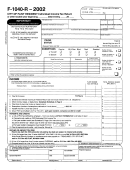 Form F-1040-r -city Of Flint Resident Individual Income Tax Return - 2002