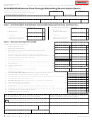Fillable Form 4918 - Michigan Annual Flow-Through Withholding Reconciliation Return - 2016 Printable pdf