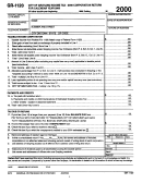 Form Gr-1120 - Corporation Return - City Of Grayling Income Tax, 2000