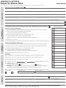Form M706 - Estate Tax Return - 2012