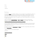 School Fundraising Letter To Parents Template