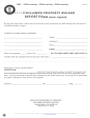 Form Treas 400a - Unclaimed Property Holder Report Form (zero Report) - 2012