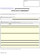 Fillable Form 08-440 - Articles Of Amendment Printable pdf