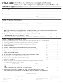 Form Ptax-340 - Senior Citizens Assessment Freeze - Homestead Exemption Application And Affidavit - 2013