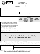 Indiana Revenue Form Sf-401 - Transporter's Monthly Tax Return