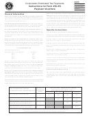Corporation Estimated Tax Payments Instructions For Form 355-Es Payment Vouchers - 2003 Printable pdf