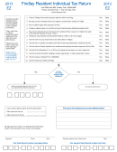 Findlay Resident Individual Tax Return - 2013