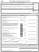 Form D-407 - Estates And Trusts Income Tax Return - 2011