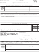 Form 207c Ext - Application For Extension Of Time To File Captive Insurance Premiums Tax Return - 2012