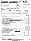 Form J1040 - Mi Income Tax - 2000
