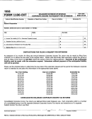 Form 1100-ext - Corporate Income Tax Request For Extension - Delaware Division Of Revenue
