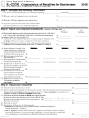 Form Il-2220 - Computation Of Penalties For Businesses - 2000 Printable pdf