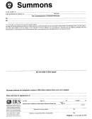 Form 2039 - Service Of Summons, Notice And Recordkeeper Certificates