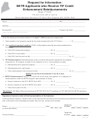 Form Ptf6664 - Request For Information: Betr Applicants Who Receive Tif Credit Enhancement Reimbursements
