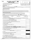 Form D-1041 - Income Tax Estates And Trusts - City Of Detroit - 1999