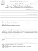 Form Tob: Reg - Tobacco Products Registration Form - State Of Alabama Printable pdf