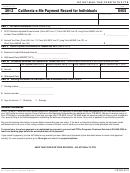 Form 8455 - California E-file Payment Record For Individuals - 2012