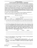 Convictions And Pending Charges - Application Addendum - Wisconsin Department Of Regulation And Licensing