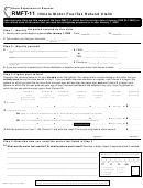 Form Rmft-11 - Illinois Motor Fuel Tax Refund Claim - 2000