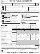 Form 75 - Idaho Fuels Use Report