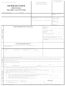 Individual Income Tax Return Form - City Of Germantown