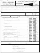 Business Tax Return For Use By Trade Show Vendors Form - City Of Philadelphia Department Of Revenue - 2012