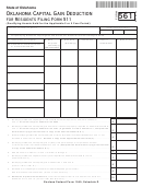 Fillable Form 561 - Oklahoma Capital Gain Deduction For Residents - 2010 Printable pdf