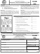 Form Sc4868 - Request For Extension Of Time To File South Carolina Individual Income Tax Return - 2004