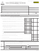 Fillable Form U-6 - Public Service Company Tax Return - 2004 Printable pdf