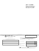 Form It-4708es - Payment Voucher - Ohio Department Of Taxation- 2001 Printable pdf
