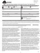 Form Pt-nra - Montana Nonresident Individual Income Tax Agreement