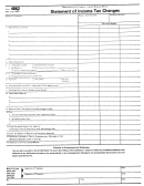 Form 4862 - Statement Of Income Changes - 1986