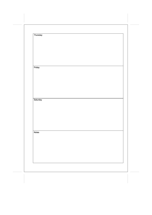 A5 Organizer Weekly Planner Template - One Piece Printable pdf