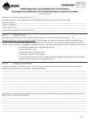 Fillable Montana Form Mine-Cert - Application And Affidavit For Certification And Approval Of Mineral And Coal Exploration Incentive Credits - 2009 Printable pdf