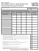 Form 561-c - Oklahoma Capital Gain Deduction For Corporations Filing Form 512 - 2006