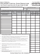 Form 561nr-f - Oklahoma Capital Gain Deduction - 2006