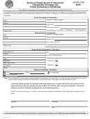 Arizona Form 5005 - Transaction Privilege Tax Prime Contractor's Certificate