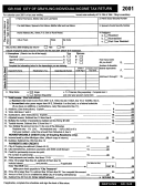 Form Gr-1040 - City Of Grayling Individual Income Tax Rturn - 2001 Printable pdf