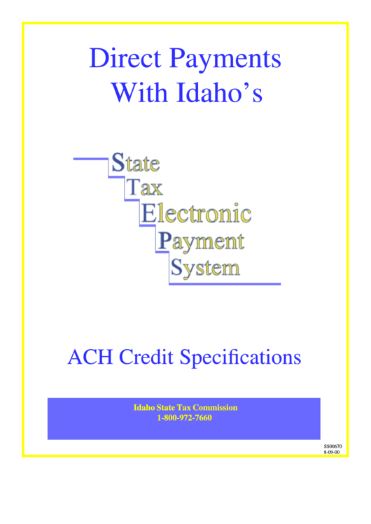 Direct Payment Ach Credit Authorization Fo Printable pdf