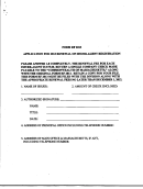 Form Rf - Application For 2013 Renewal Of Issuer-agent Registration