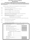 Form Bw3wkst - Reconciliation Of Income Tax Withheld Bw-3 Worksheet
