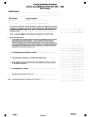 Form 7520 - Hotel Accomodation Return - Chicago Department Of Revenue