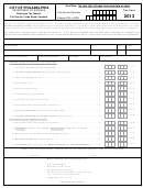 Business Tax Return For Use By Trade Show Vendors Form - City Of Philadelphia Department Of Revenue - 2013