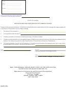 Form 08-476 - Application For Certificate Of Cancellation - Alaska Department Of Community And Economic Development
