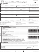 California Form 589 - Nonresident Reduced Withholding Request - 2012