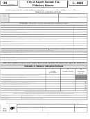 Form L-1041 - City Of Lapeer Income Tax Fiduciary Return